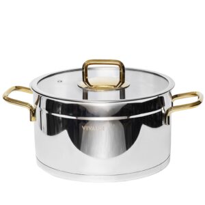 Marmite Vivaldi Rosso 24 cm- Inox 18/10