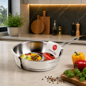 Poêle Vivaldi Rosso 22 cm Inox 18/10