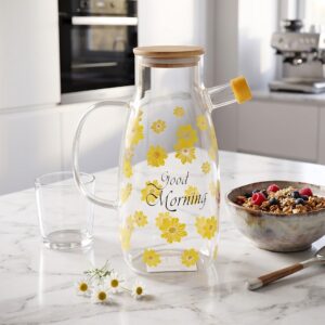 Huilier Gradué en Verre avec Bec Verseur  L