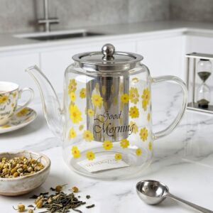 Théière en Verre ML avec Infuseur Inox