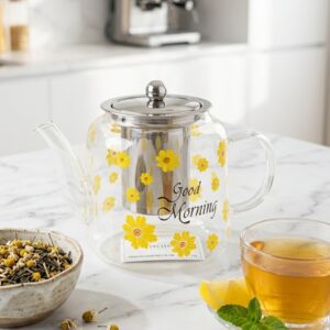 Théière en Verre ML avec Infuseur Inox