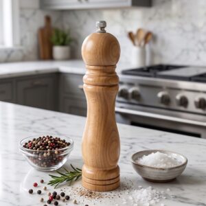 Moulin à Poivre et Épices  cm en Bois Naturel