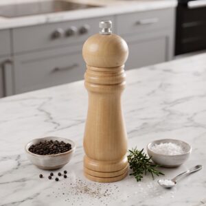 Moulin à Poivre et Épices  cm en Bois Naturel