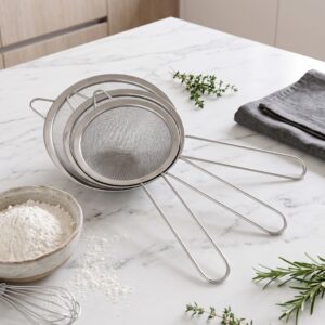 Lot de 3 Passoires Métallique 10Cm, 11Cm, 13Cm