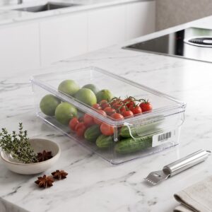Boîte de Rangement Transparente avec Couvercle