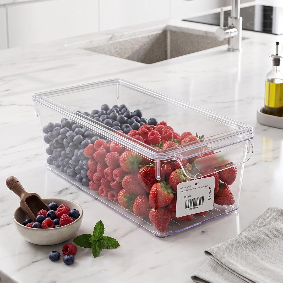 Boîte de Rangement Transparente avec Couvercle