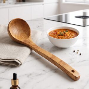Louche de Cuisine en Bois