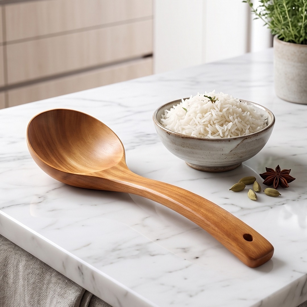 Louche de Cuisine en Bois