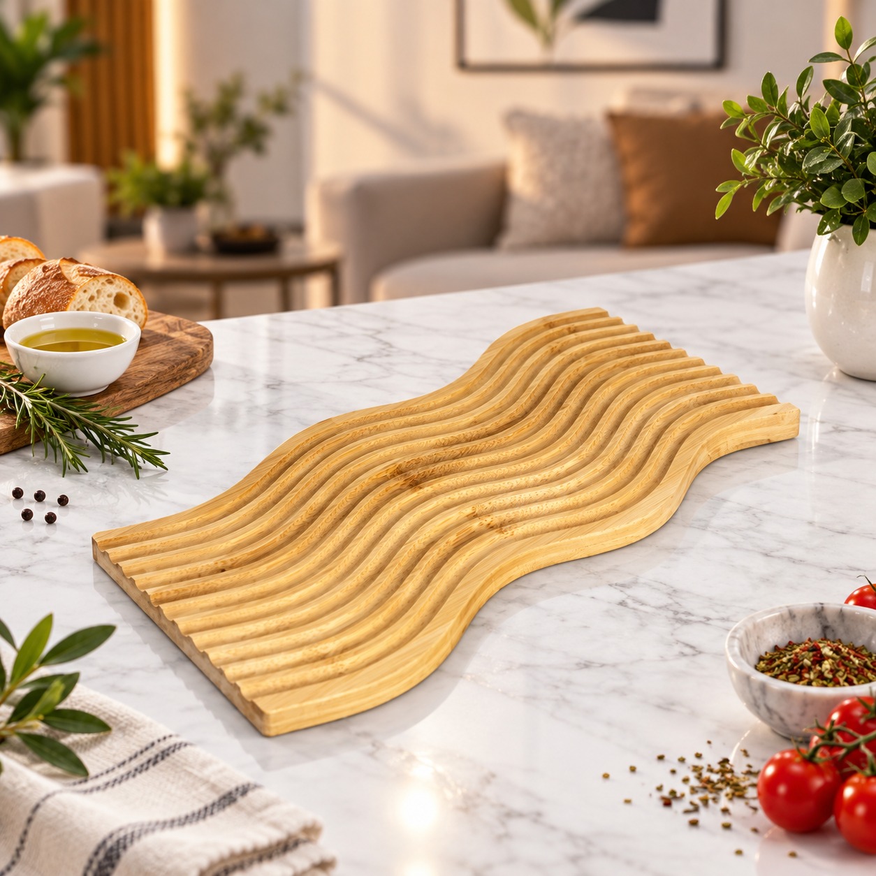 Planche de Service en Bambou 30cm