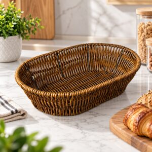 Corbeille Ronde en Rotin 28*20 cm