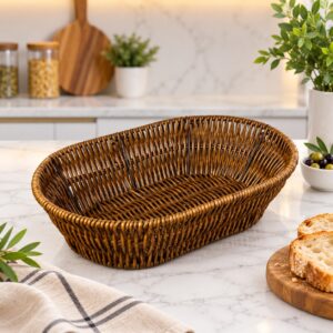 Corbeille Ronde en Rotin 25*17 cm