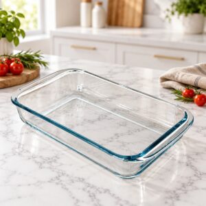 Plat à Four Rectangulaire en Verre