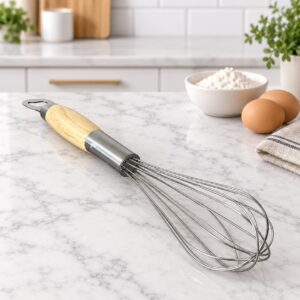 Fouet de Cuisine avec Manche en Bois