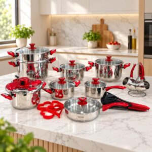 Hascevher – Batterie de Cuisine 29 Pièces en Inox