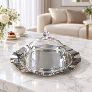 Plateaux décoratif en Inox 18/10 35cm