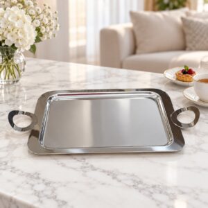 Plateaux Rectangulaires en Inox 18/10 30cm