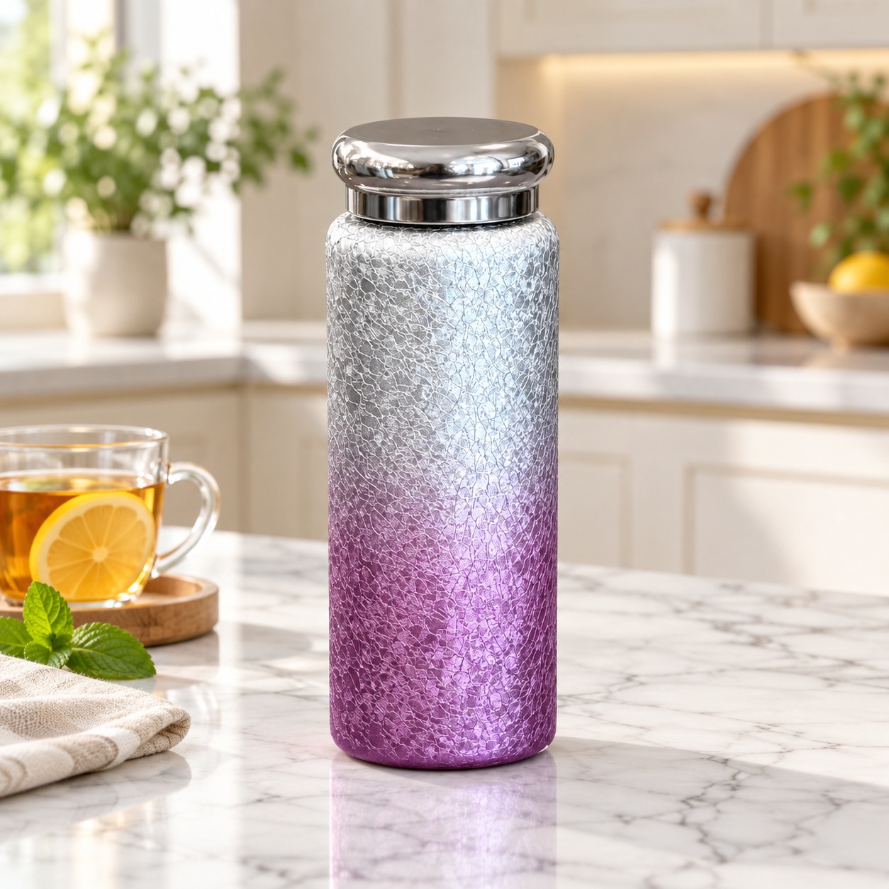 Thermos en Acier Inoxydable Violet 300 ml
