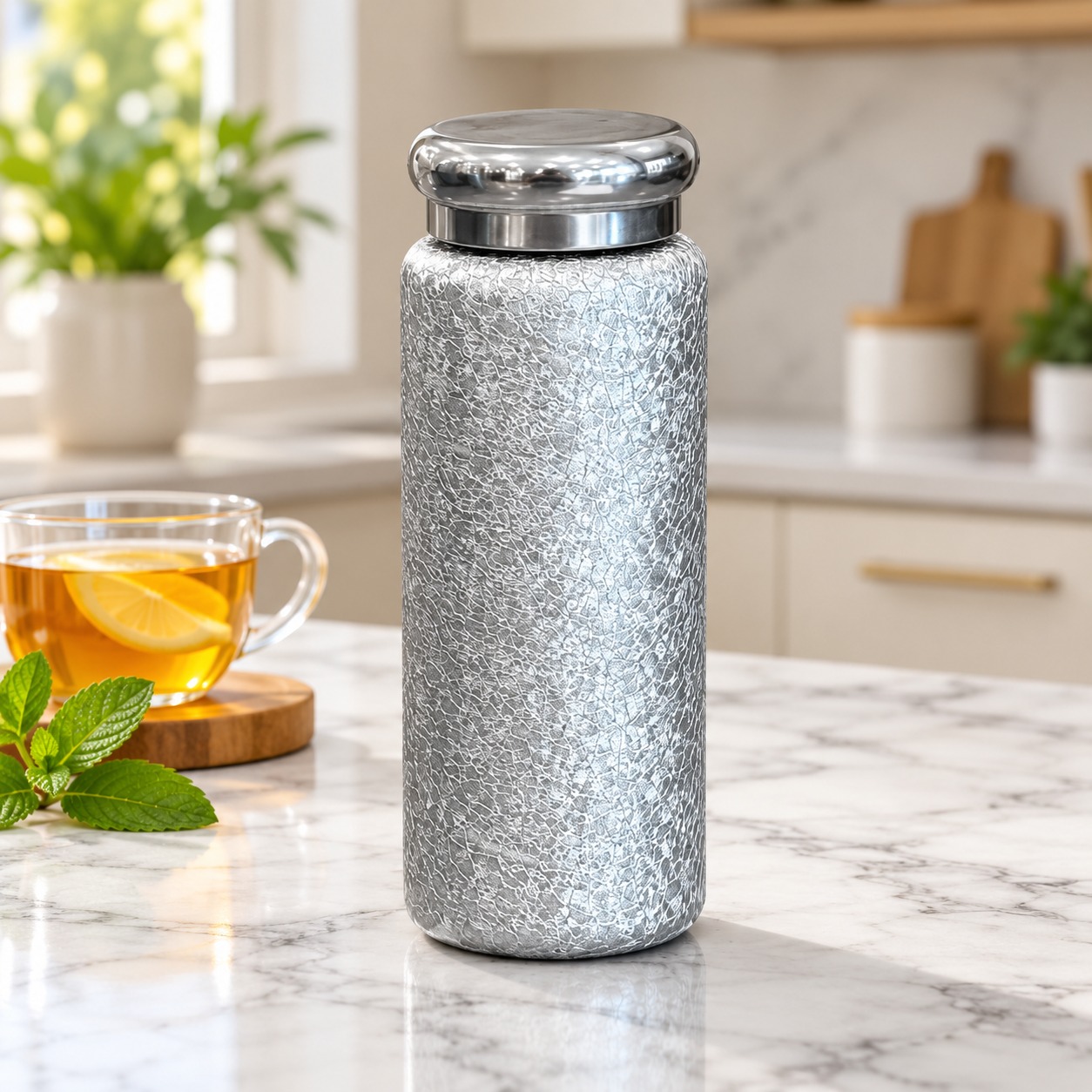 Thermos en Acier Inoxydable Violet 300 ml