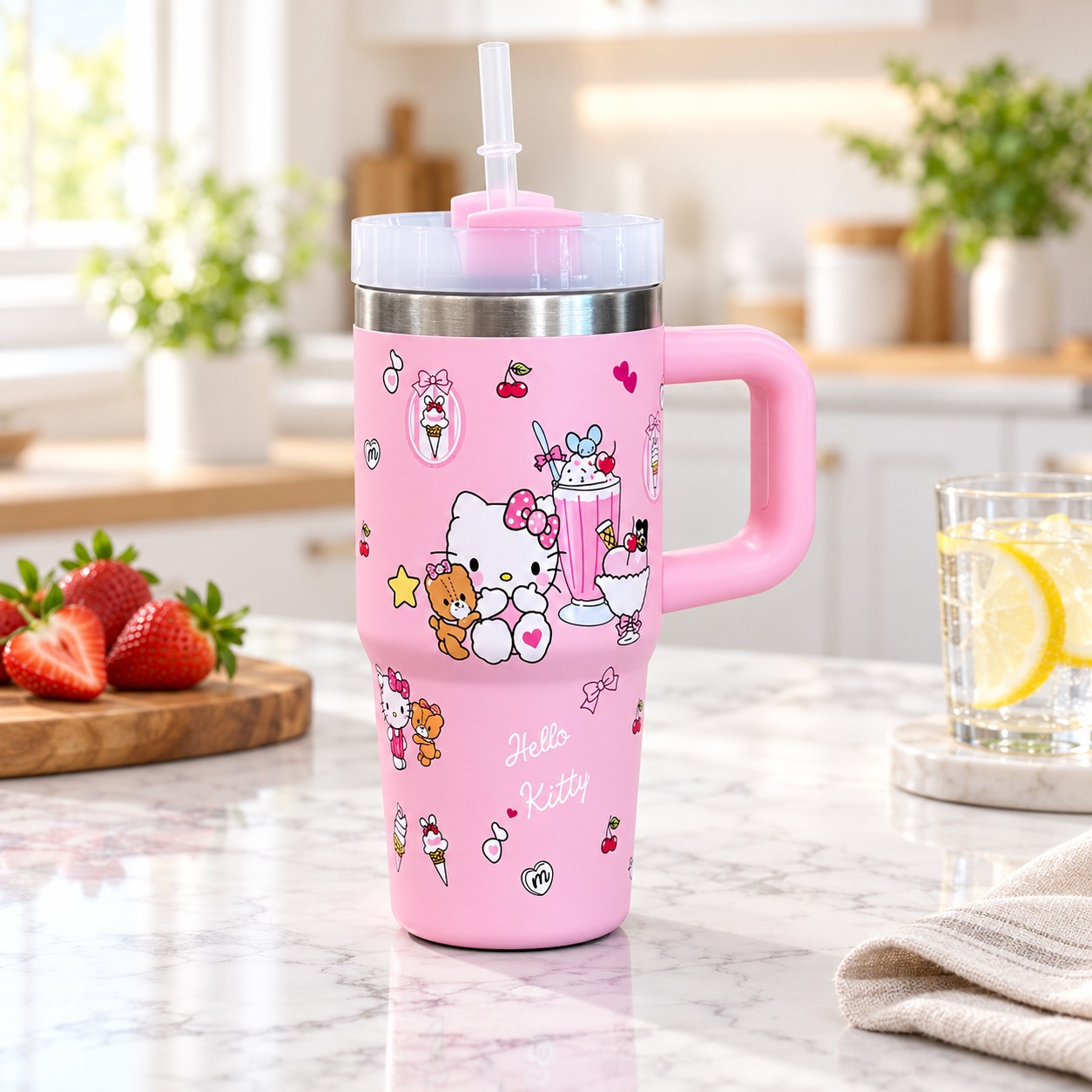 Thermos en Acier Inoxydable avec paille 500 ml