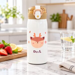 Thermos en Acier Inoxydable avec paille 350 ml