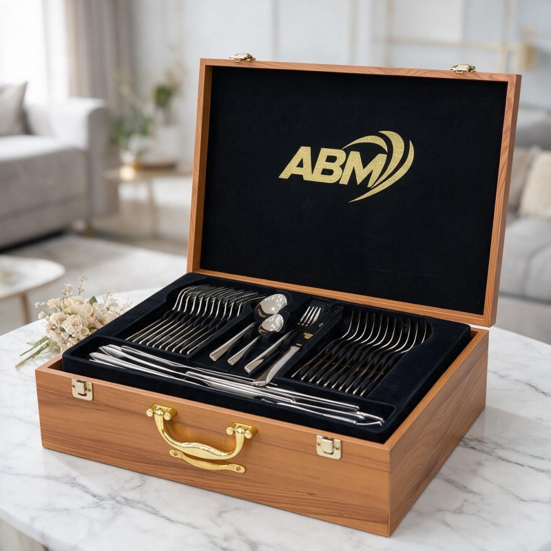 ABM - Coffret Ménagère 72 pièces en inox 18/10