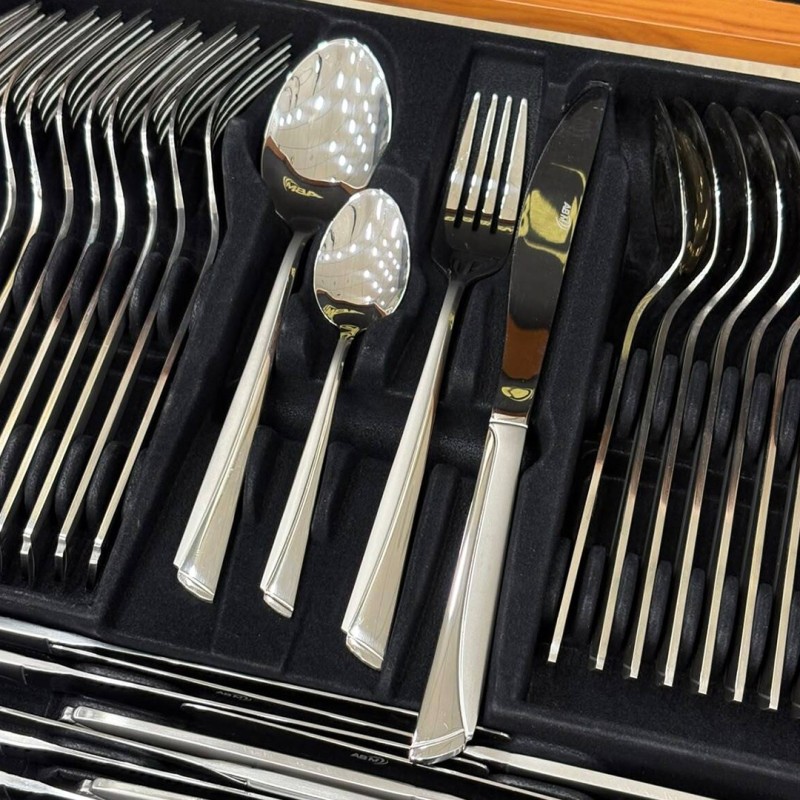 ABM - Coffret Ménagère 72 pièces en inox 18/10 – Image 3
