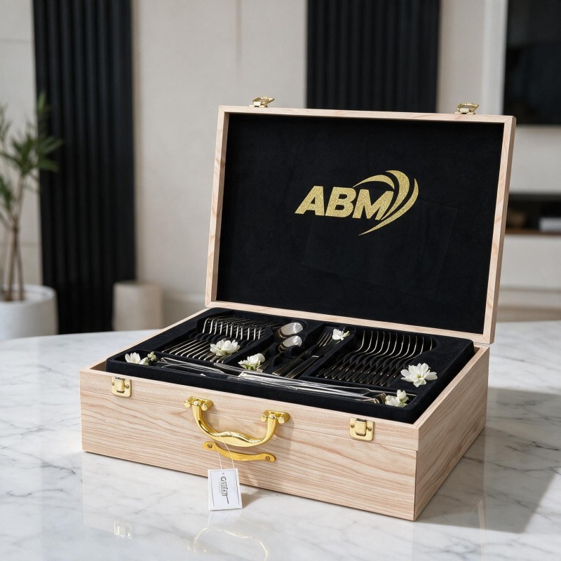 ABM - Coffret Ménagère 72 pièces en inox 18/10